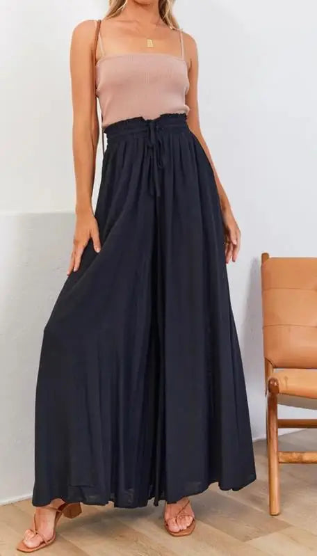 Irida™ – Lange Culottes mit hoher Taille (50% RABATT)