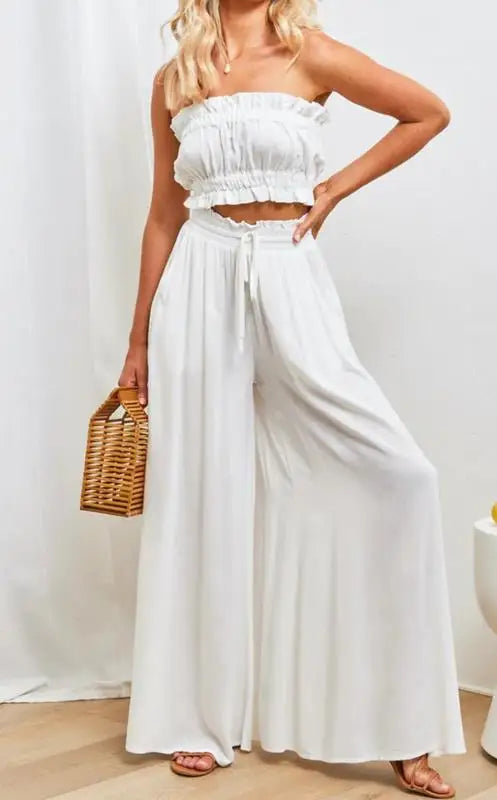 Irida™ – Lange Culottes mit hoher Taille (50% RABATT)