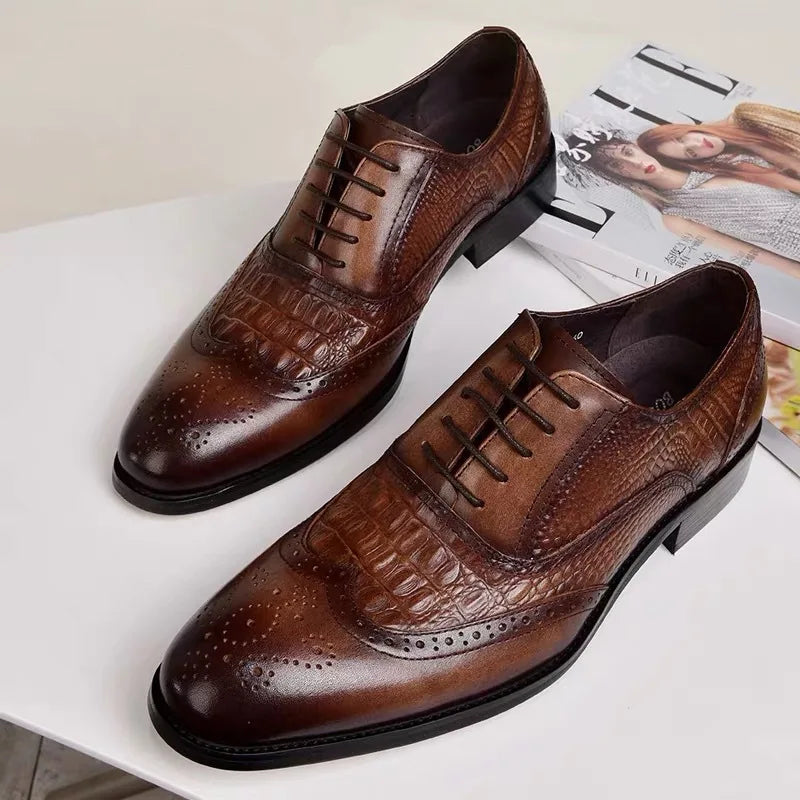 Byron™ - Orthopädische Krokodil Business Loafers