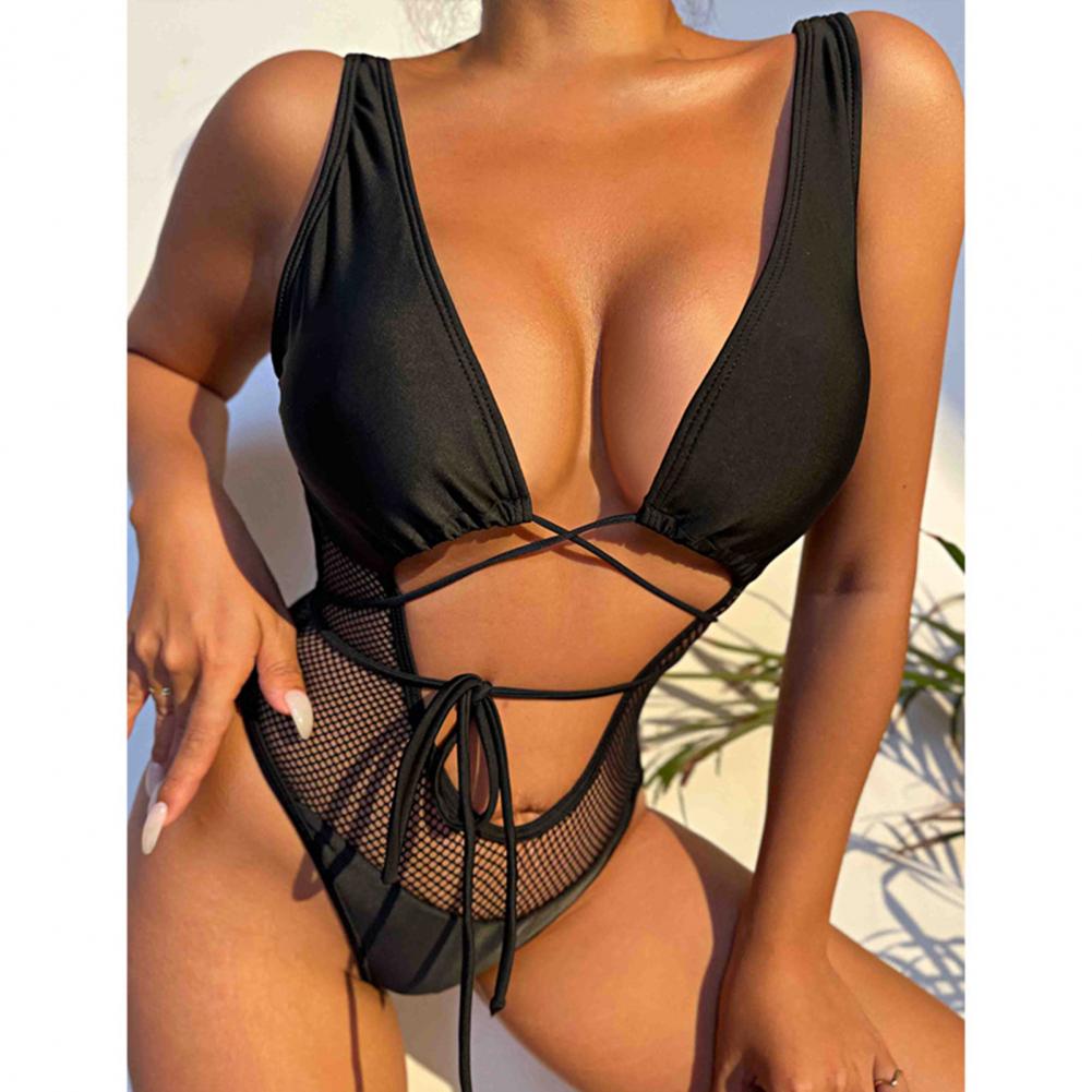 Modioza Schwarzer stylischer Badeanzug