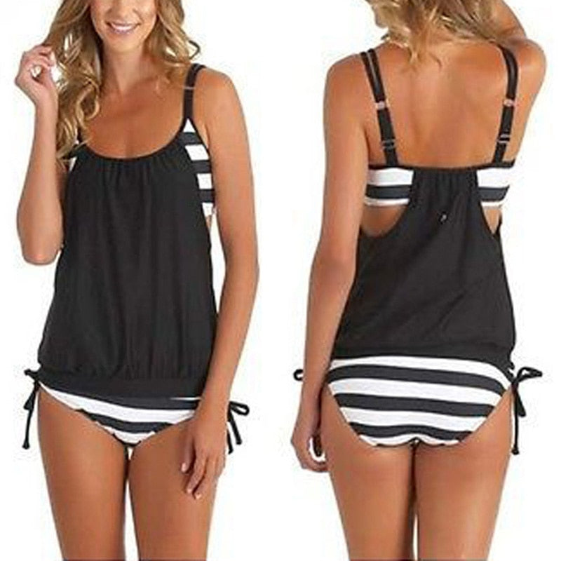 Modioza Zweiteiliges Vintage-Top mit Halfter