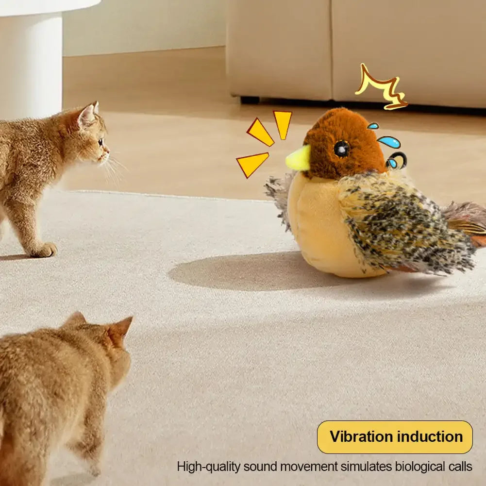 FluffFly™ – Interaktives fliegendes Vogel-Katzenspielzeug 1+1 GRATIS