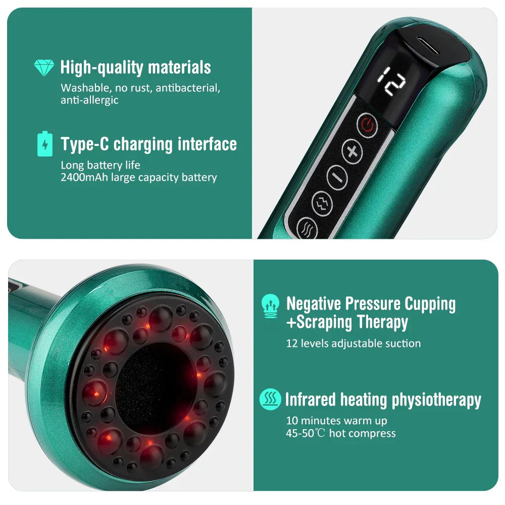 ThermoCup™ - Kabelloses Infrarot-Schröpf- und Schabgerät