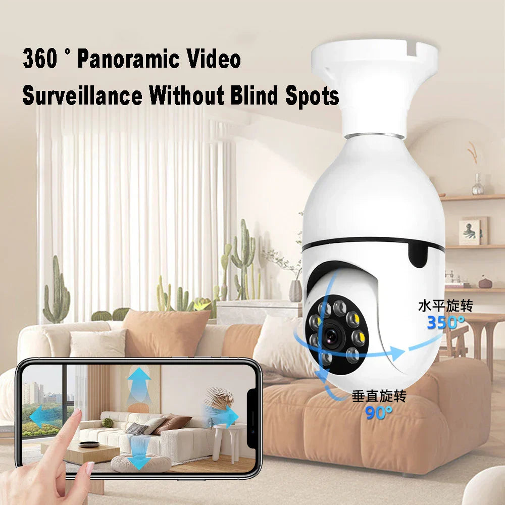 SecureVision™ - Drahtlose 360°-Nachtsicht-Sicherheitskamera (50% Rabatt)