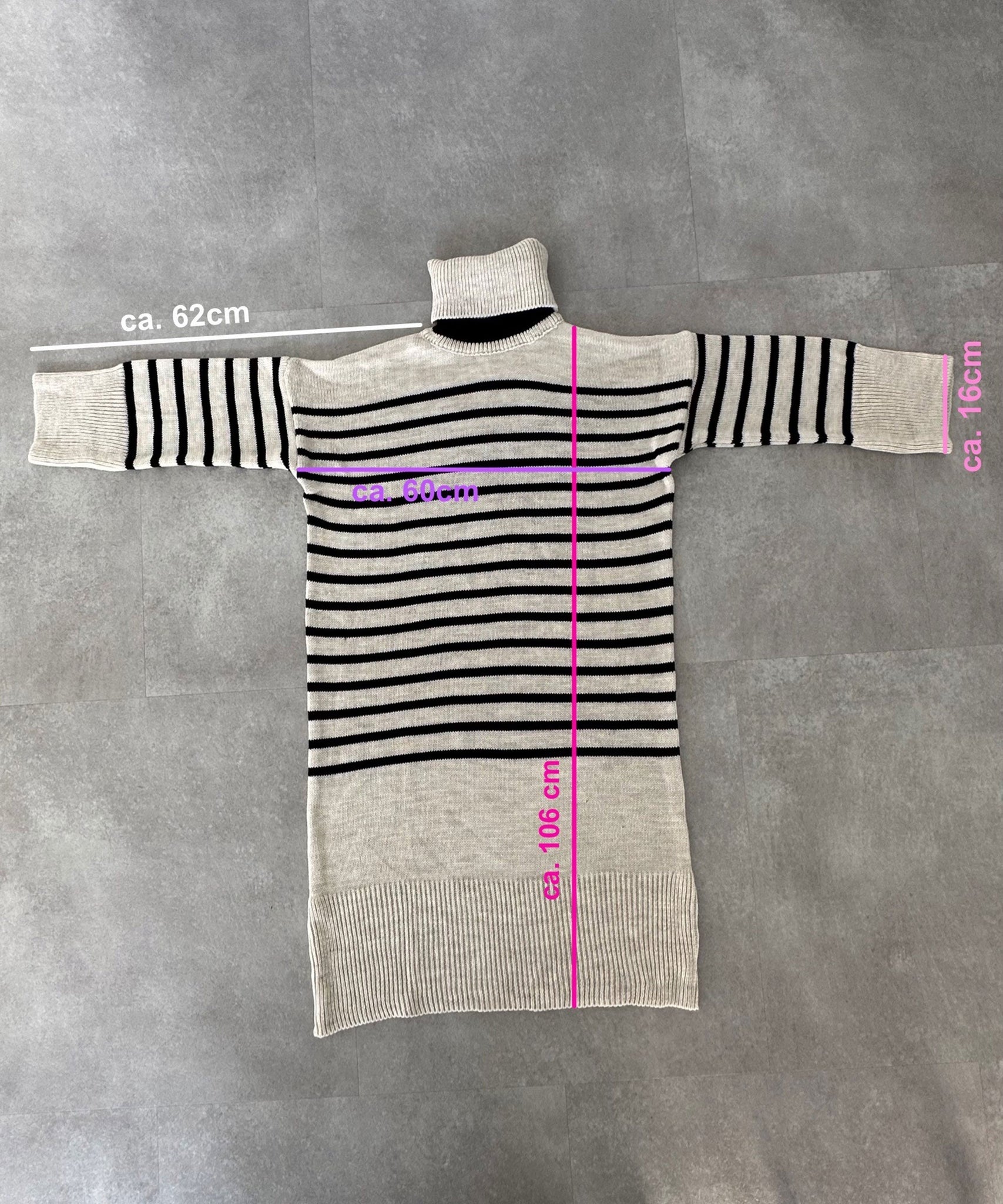 Maxi Strickkleid Carolina Beige