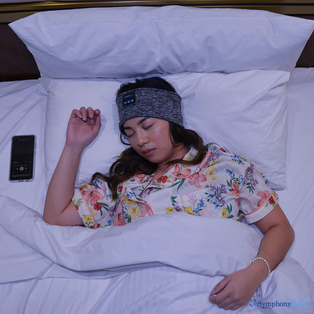 Sonova™ – Kabellose Stirnband-Kopfhörer mit Augenmaske