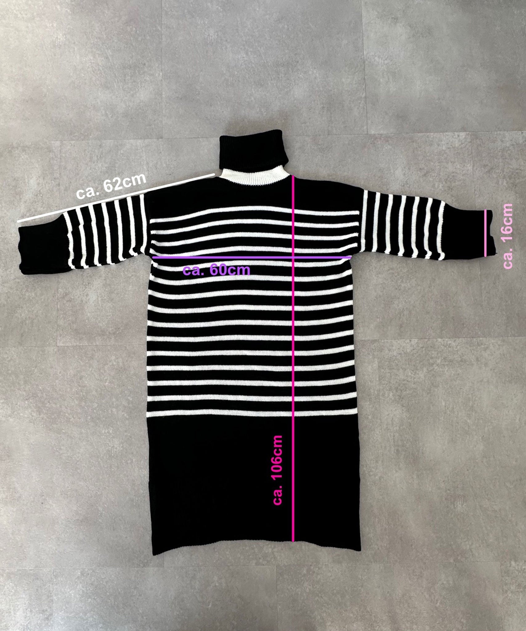 Maxi Strickkleid Carolina Schwarz