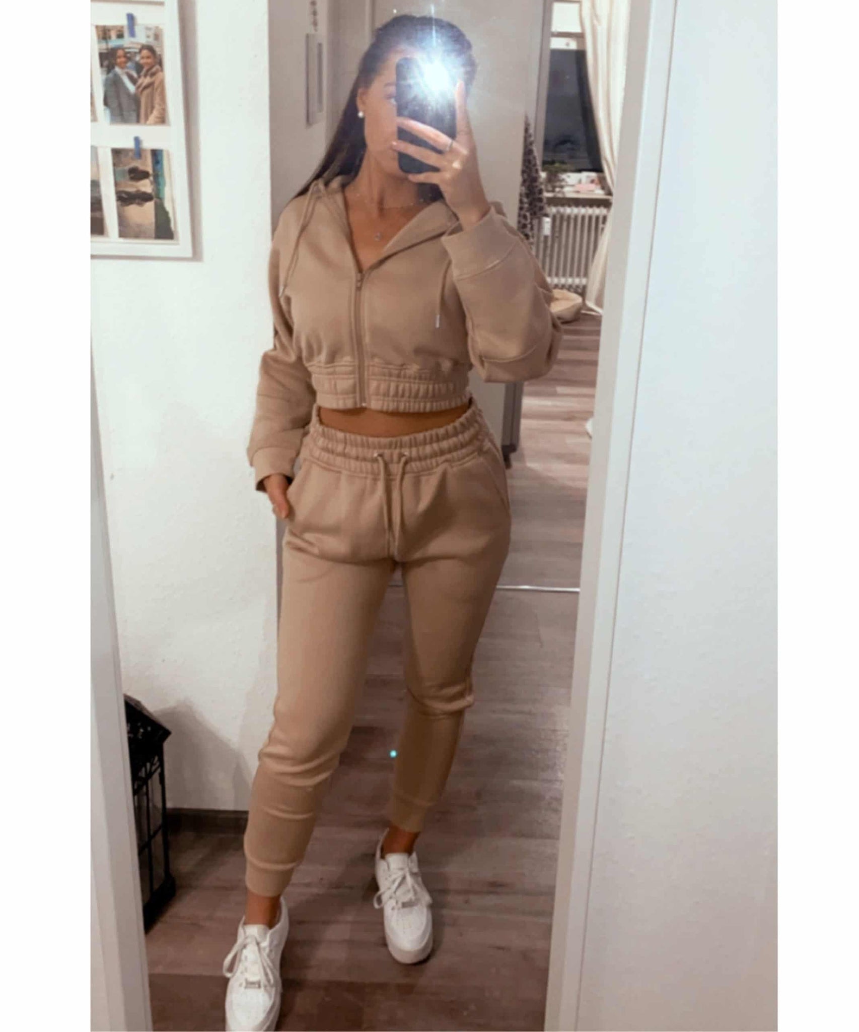 Jogger Set Selena Beige Neu