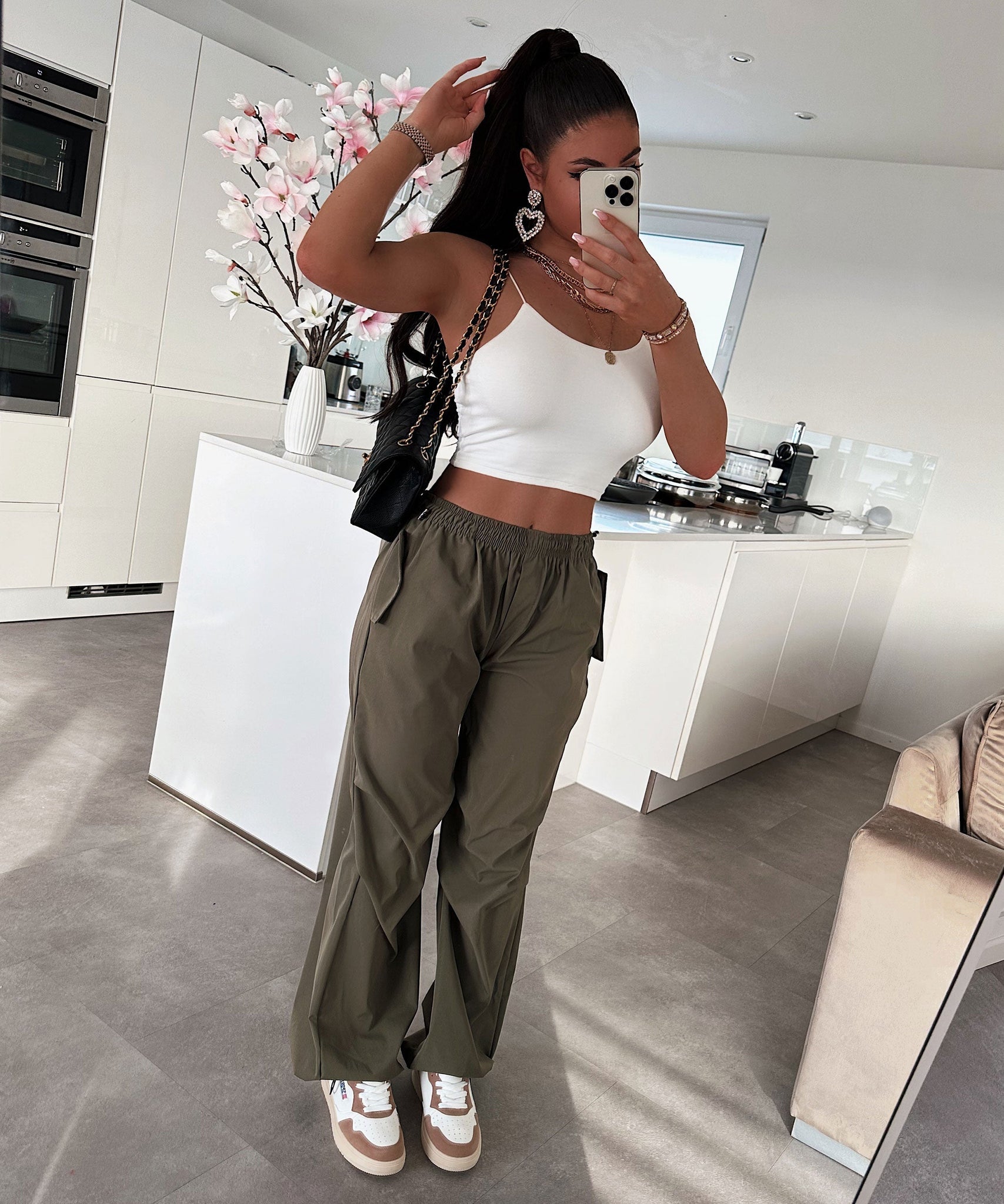 Parachute Hose Mila Khaki