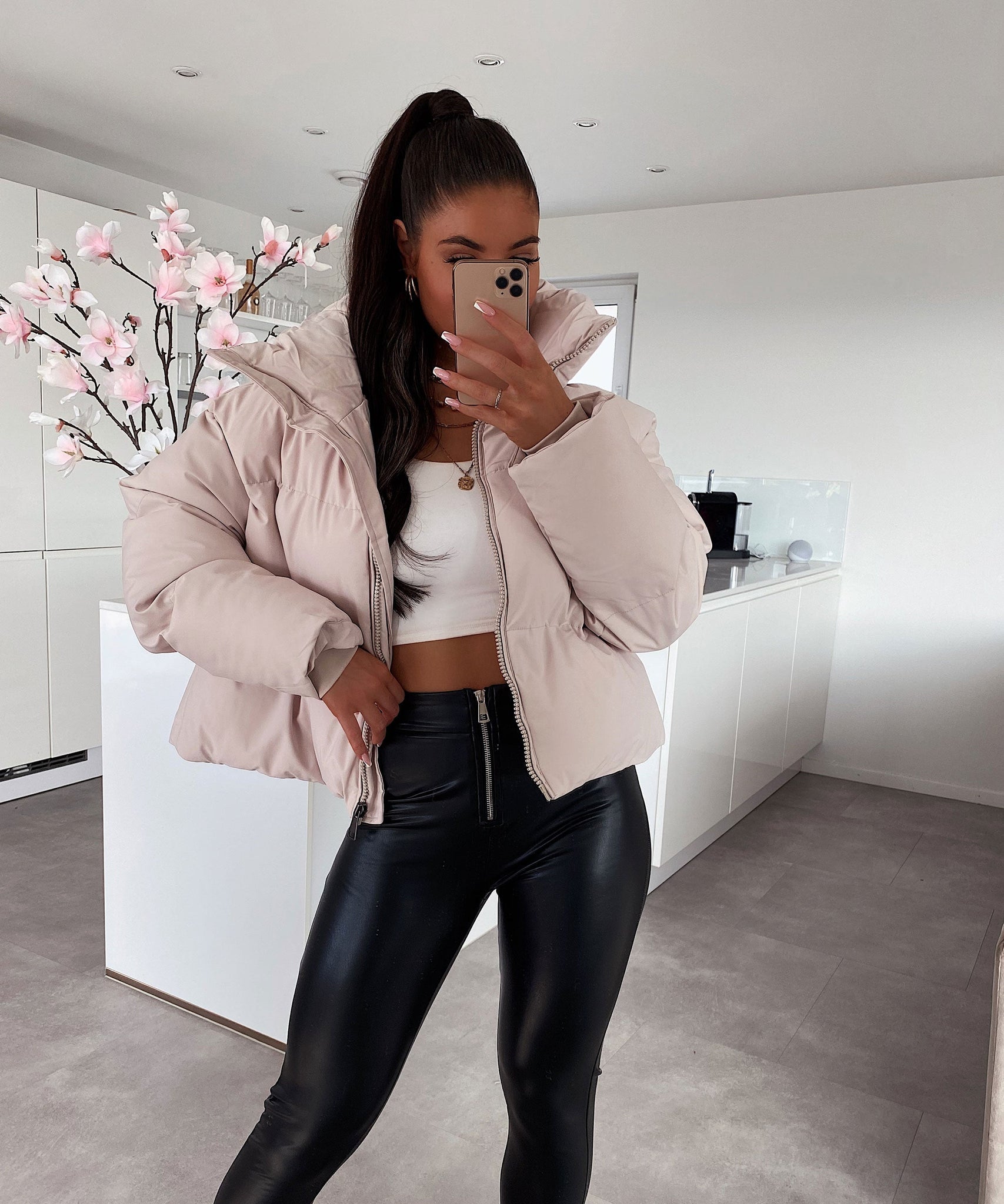 Winterjacke Iris Hellbeige