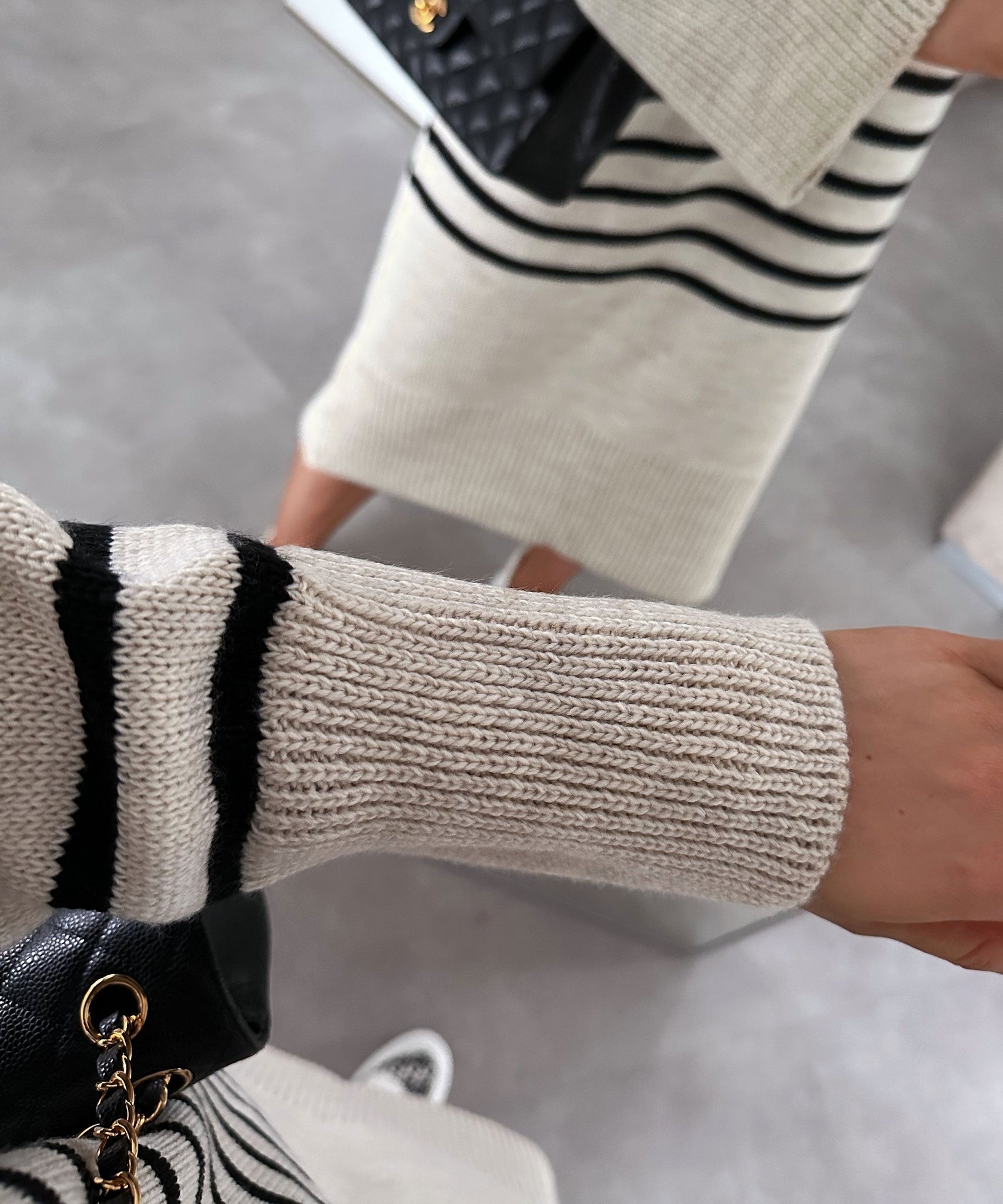 Maxi Strickkleid Carolina Beige