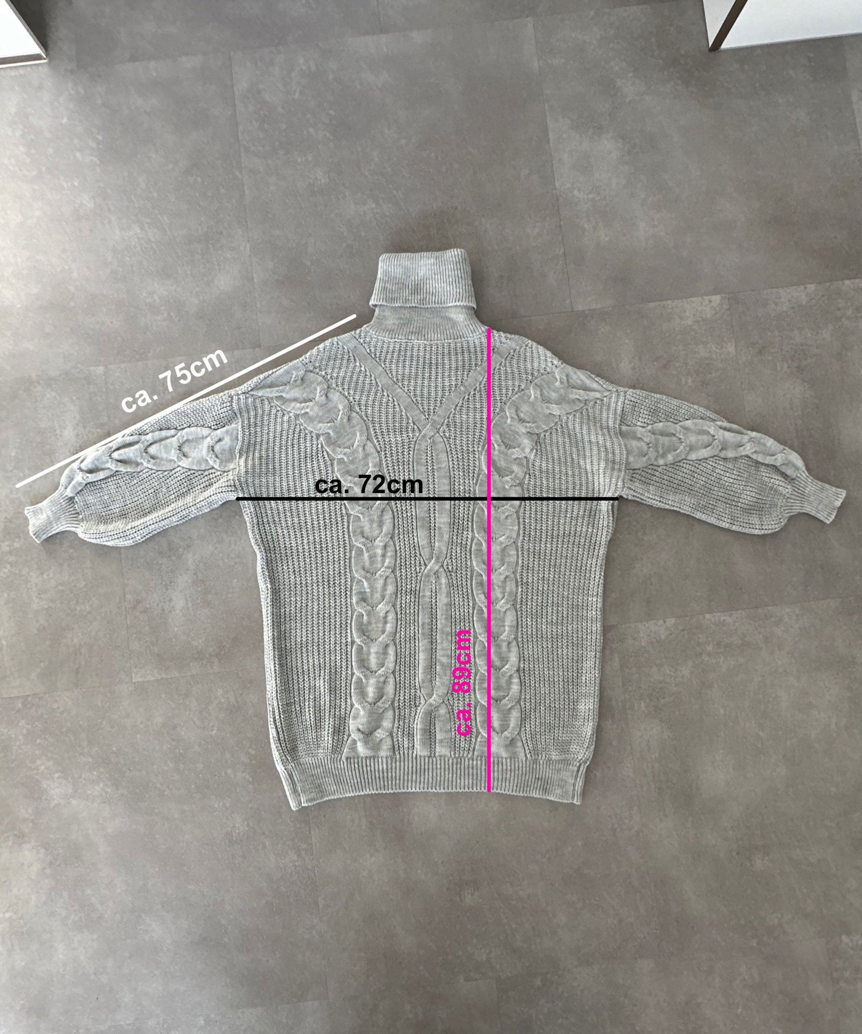 Strickkleid Sophie Hellgrau