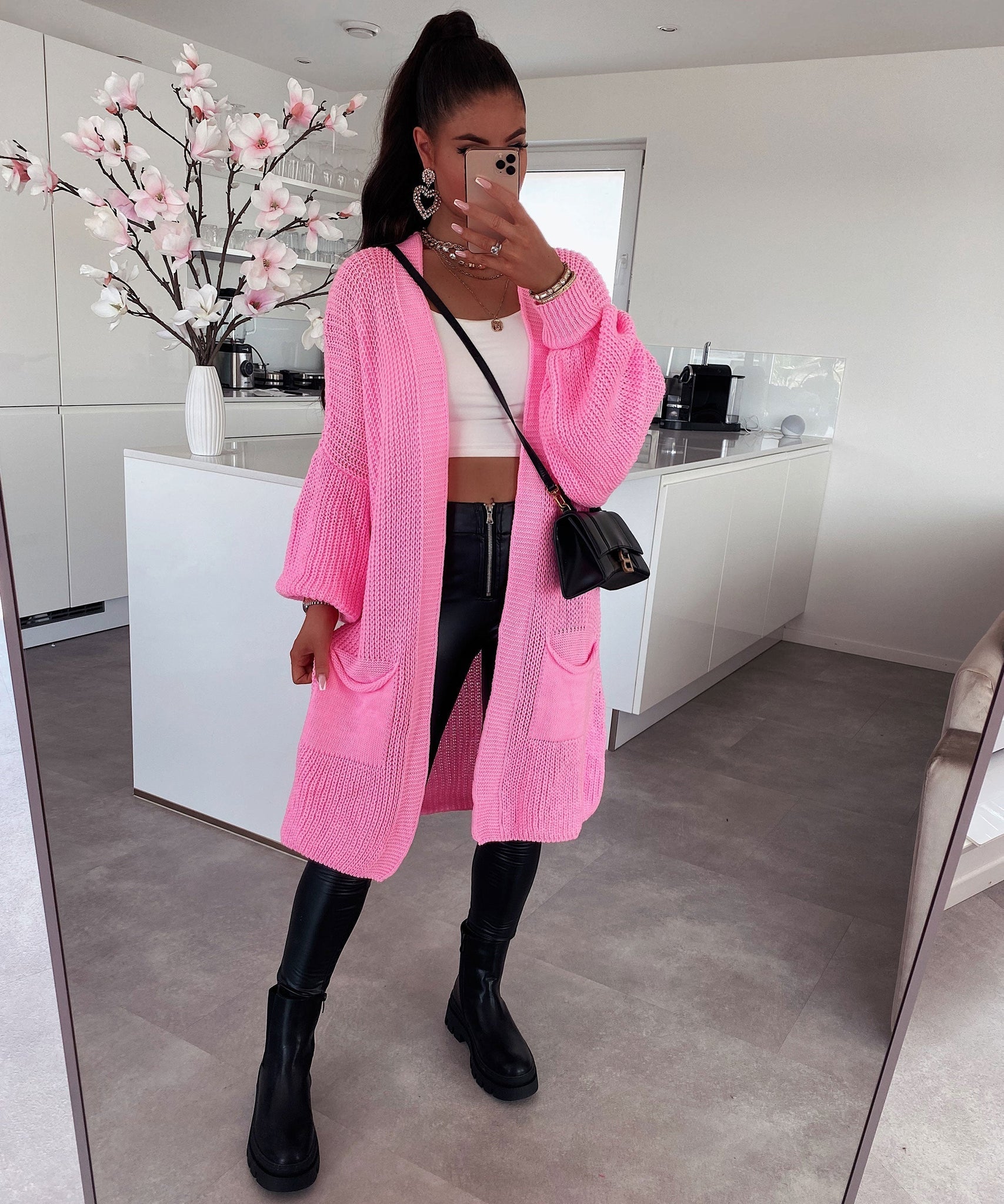 Cardigan Leilani Kurz Hellpink