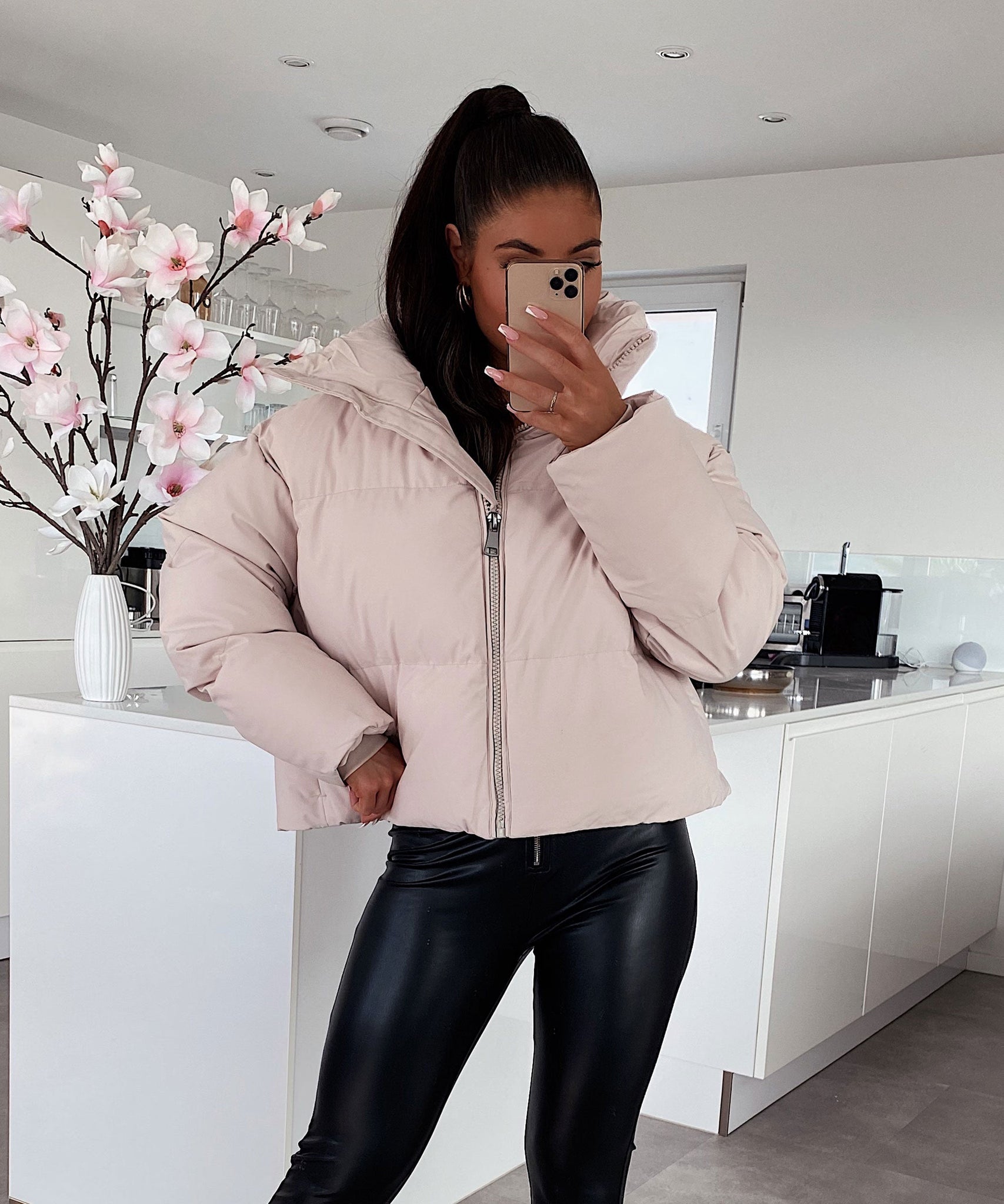 Winterjacke Iris Hellbeige