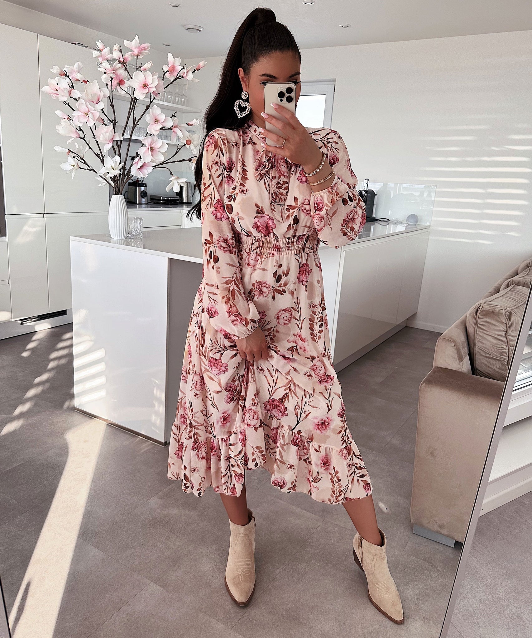 Maxi Kleid Bonita Beige