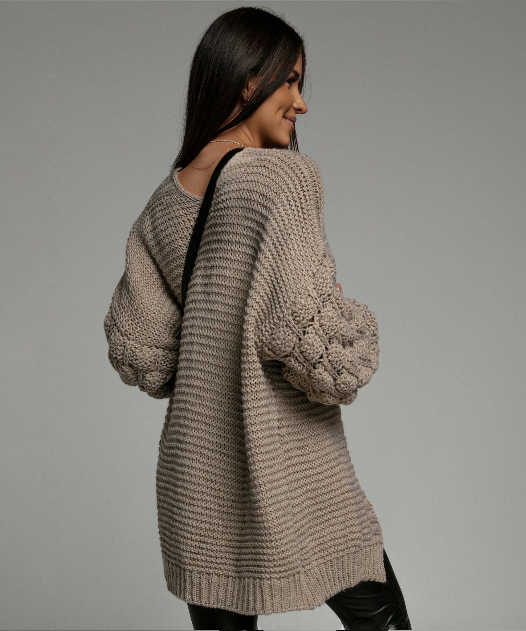 Strickjacke Cloudy Taupe