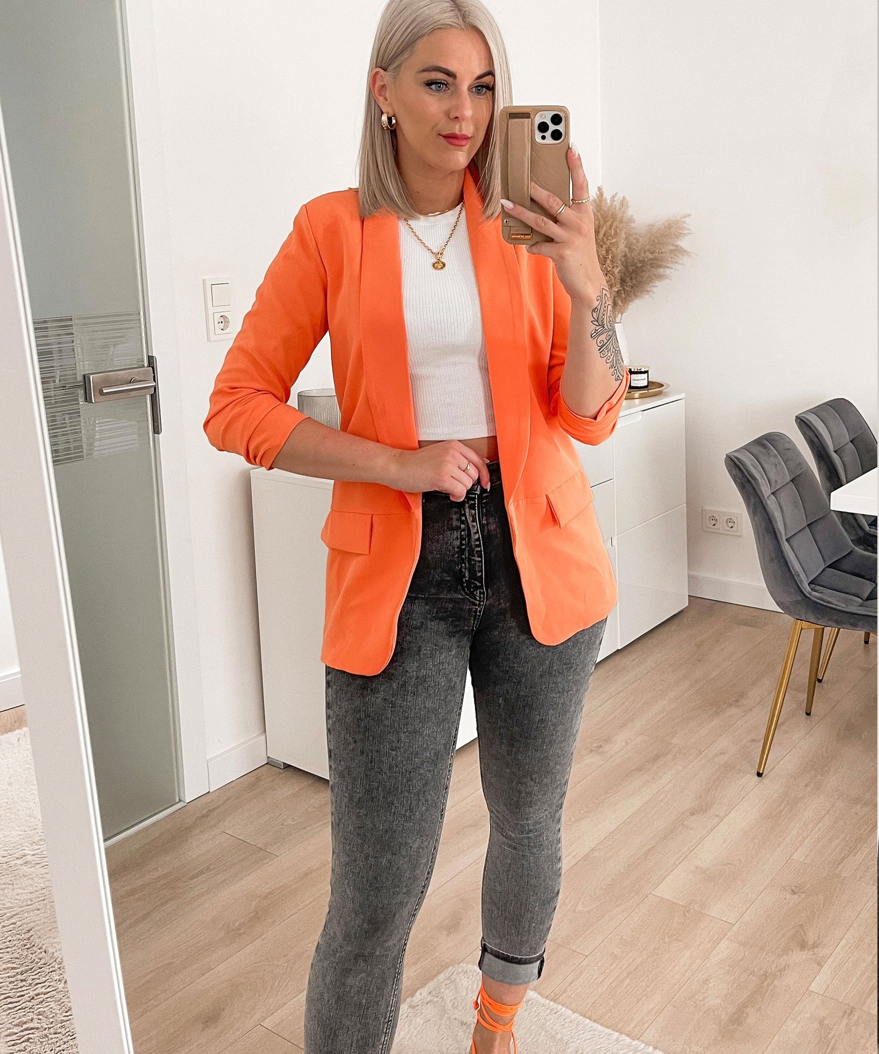 Blazer Mykonos Orange