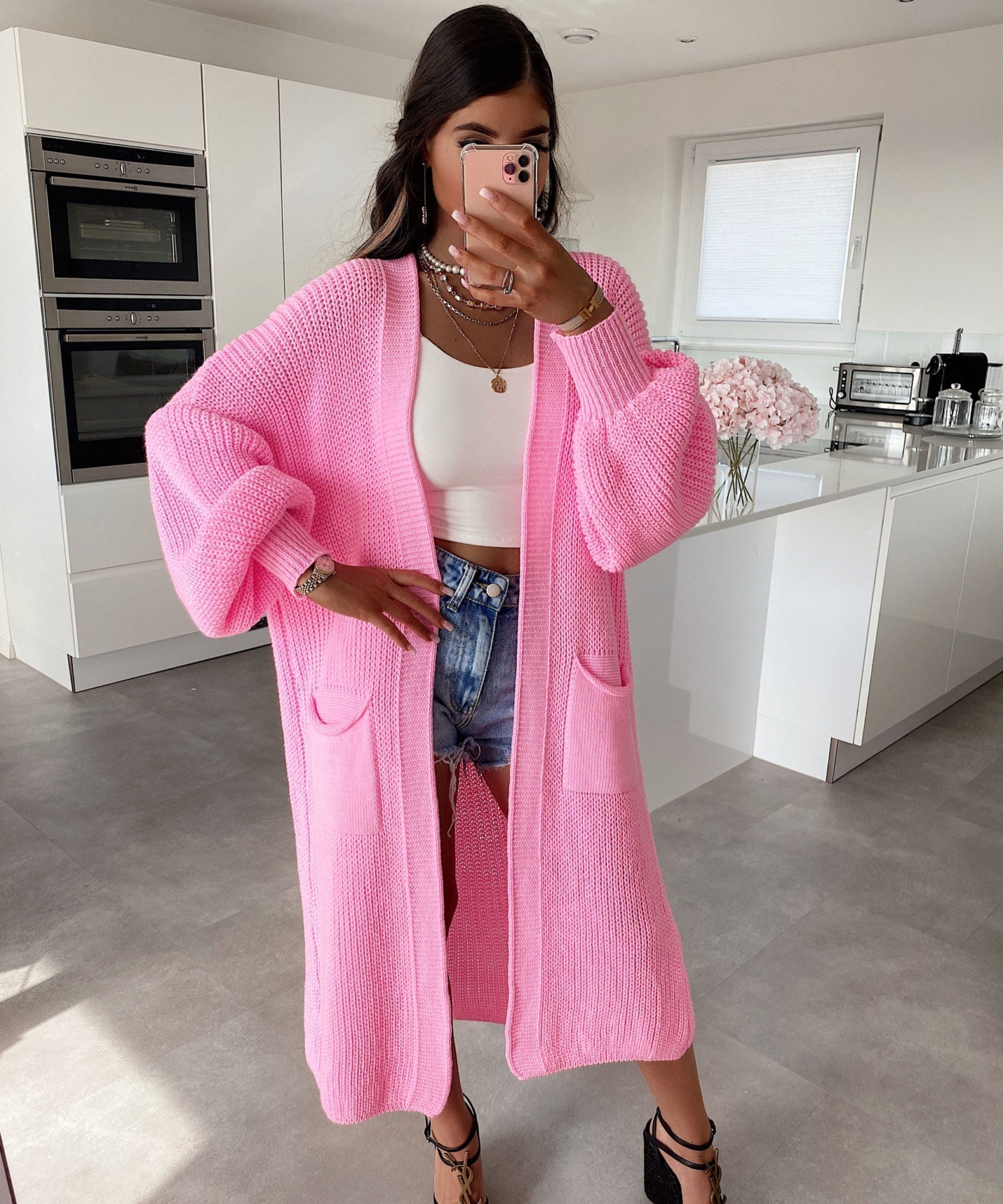 Cardigan Leilani Lang Hellpink