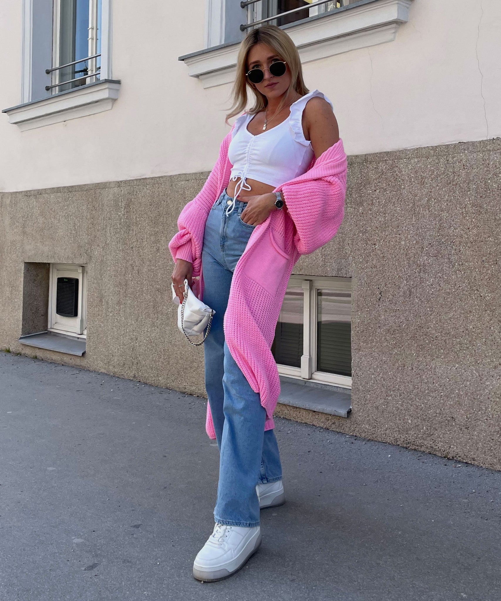 Cardigan Leilani Lang Hellpink