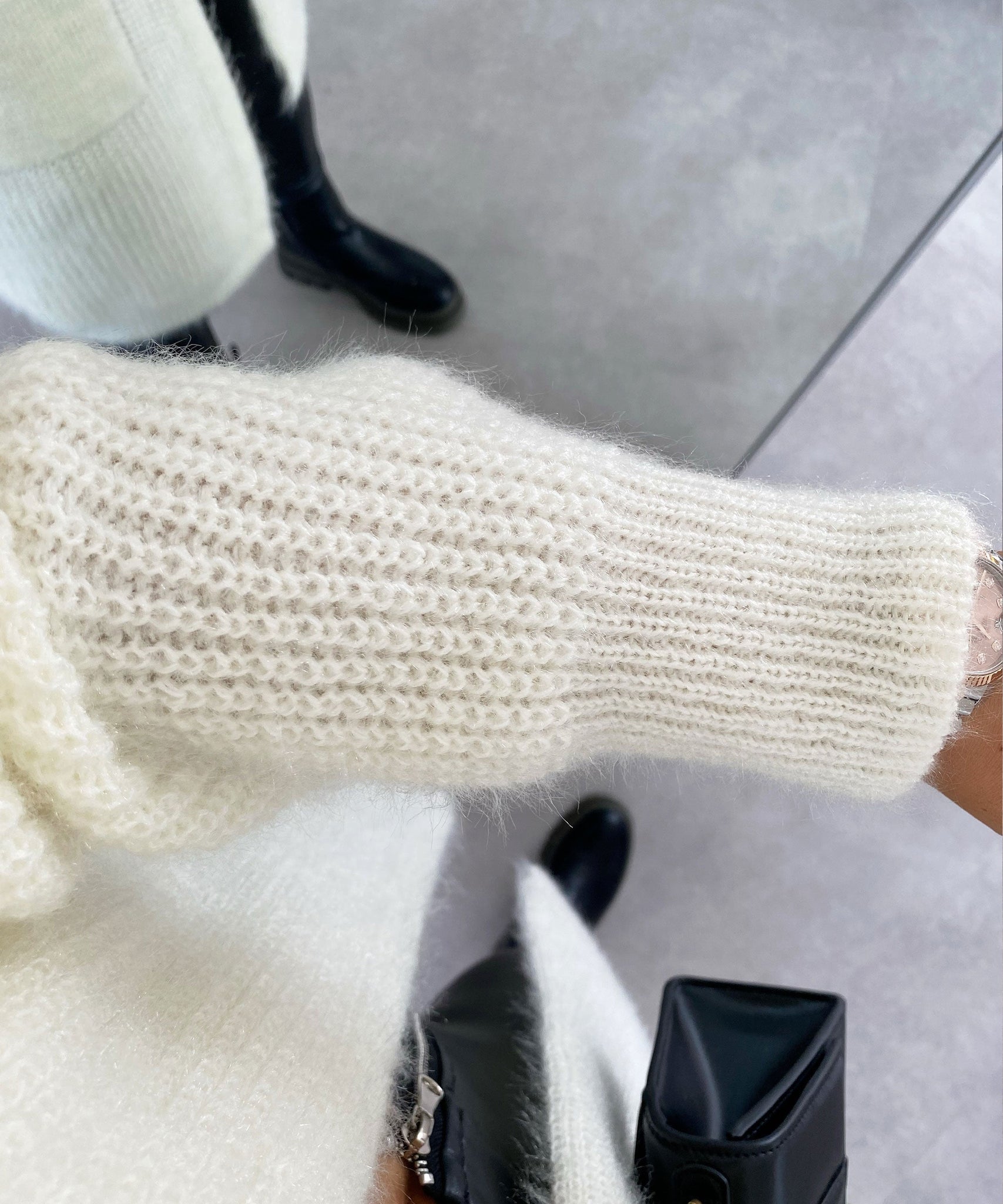 Cardigan Mar Cremeweiß