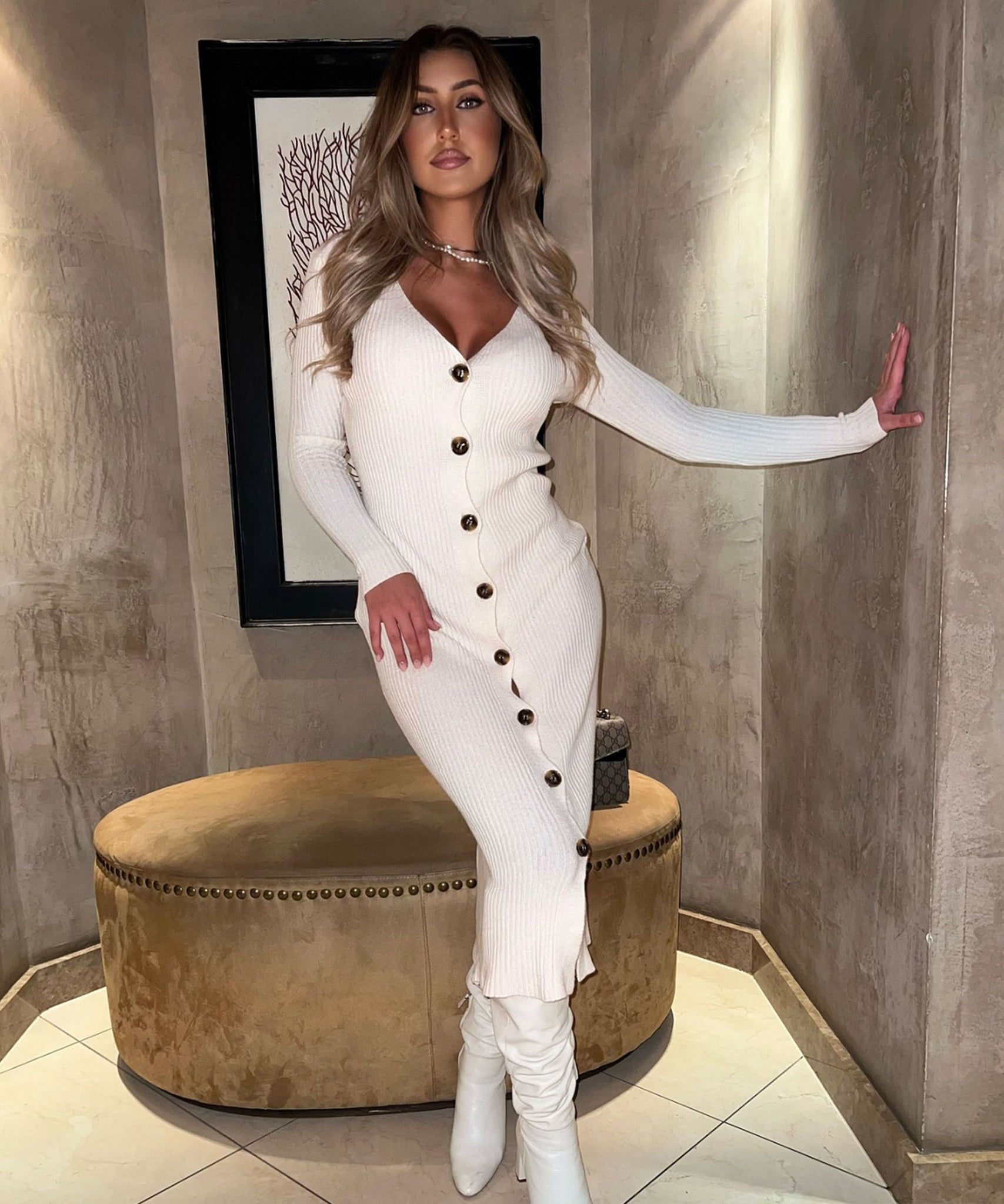 Strickkleid Lina Beige