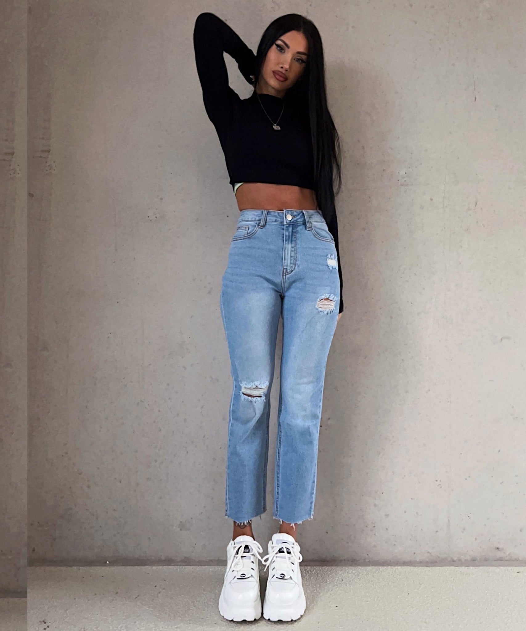 Mum Jeans Juanita Blau