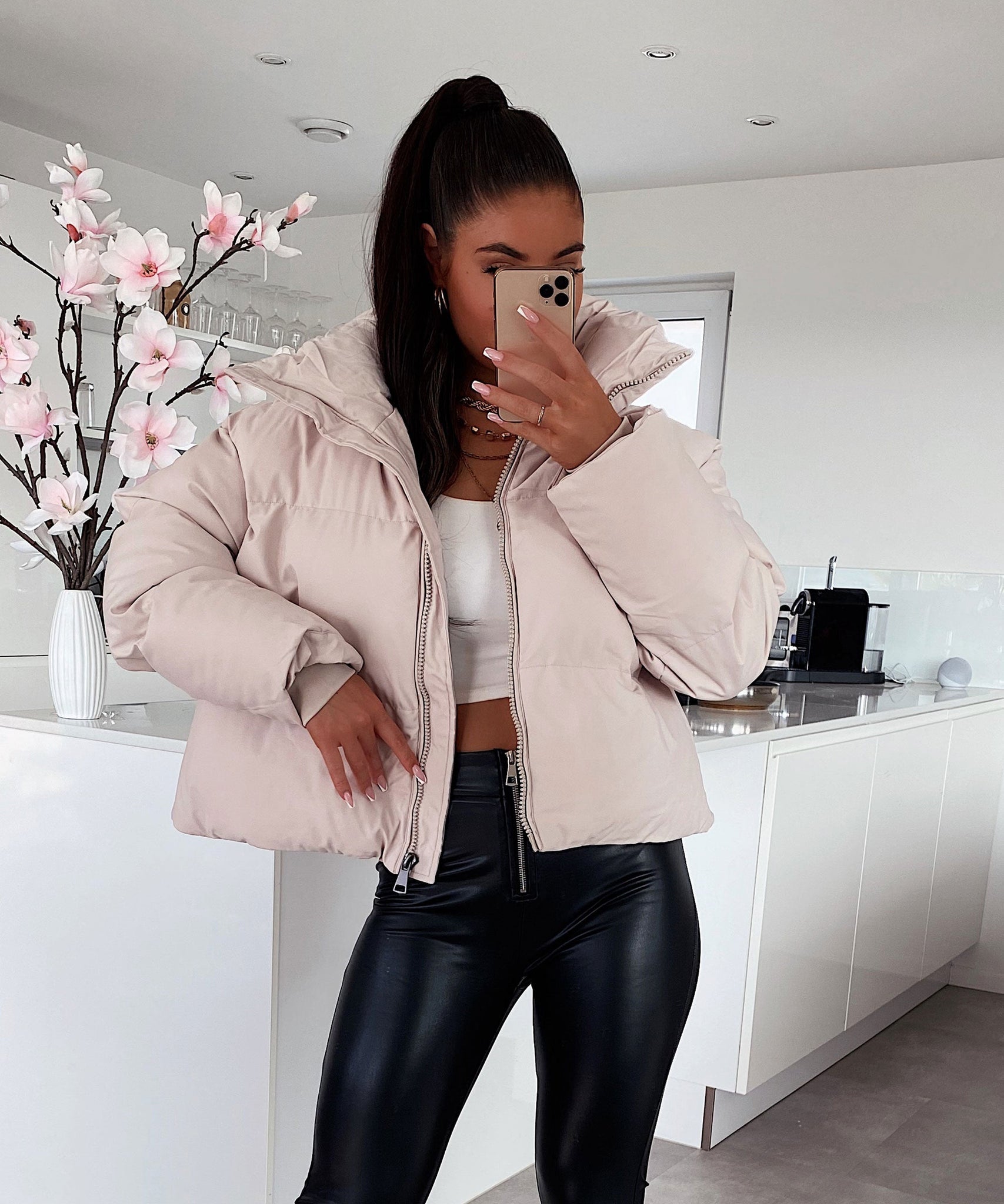 Winterjacke Iris Hellbeige