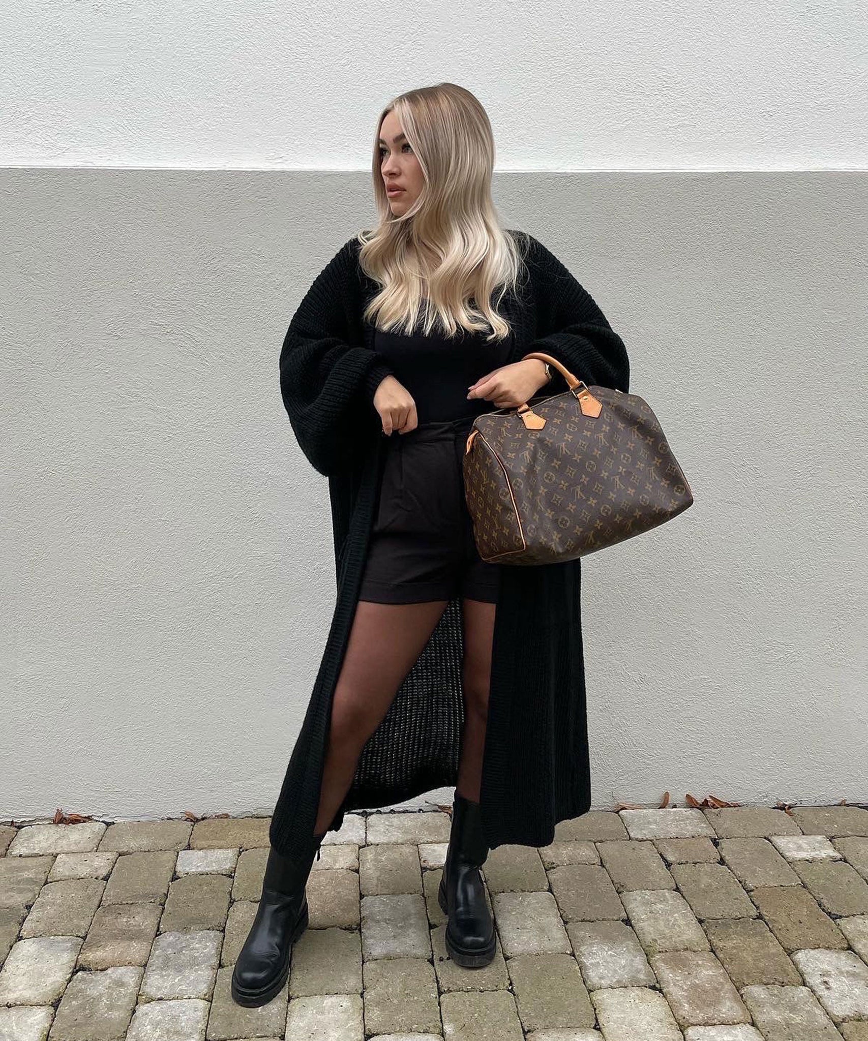 Cardigan Leilani Lang Schwarz