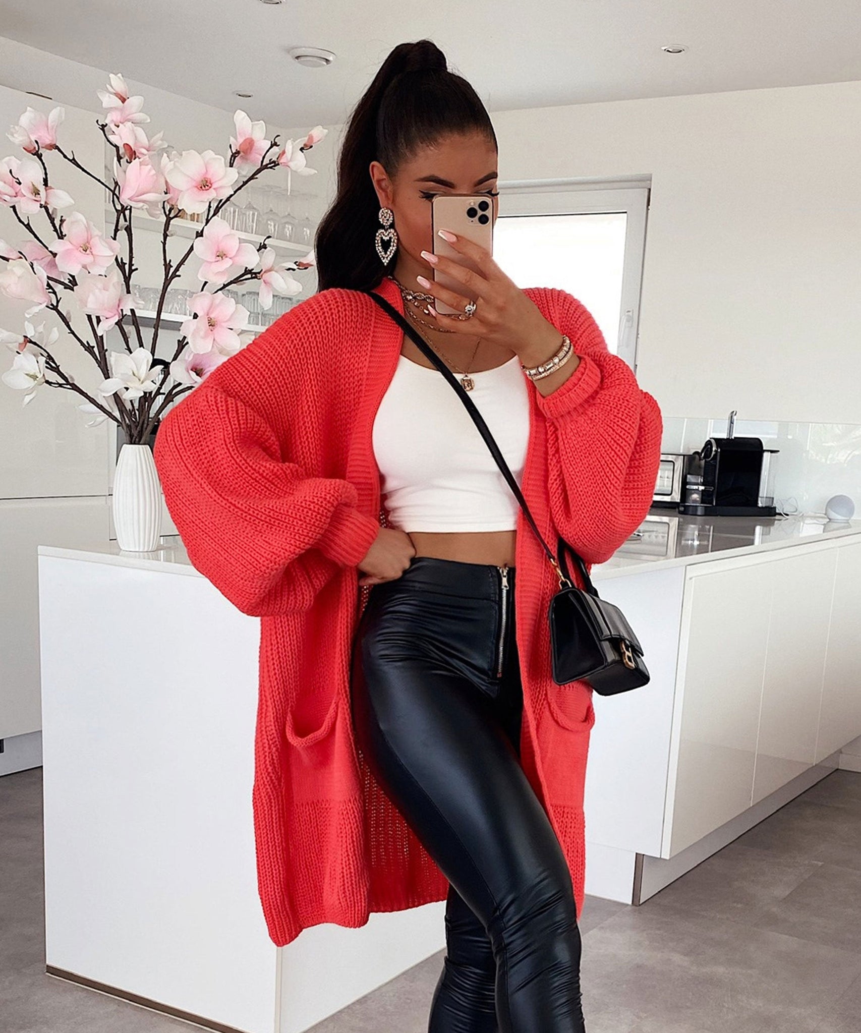 Cardigan Leilani Kurz Koralle