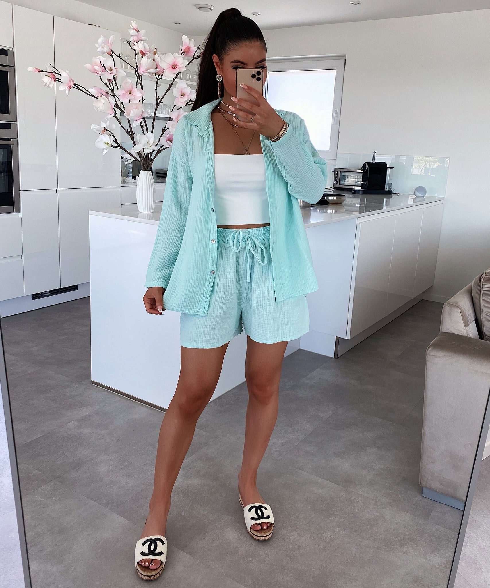 Musselin Set Lia Mint