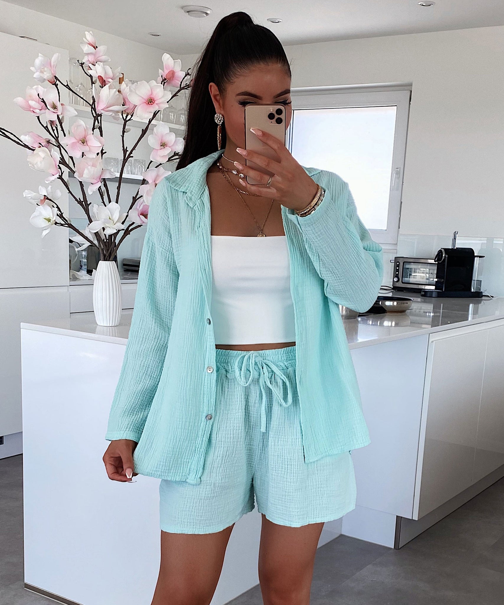 Musselin Set Lia Mint