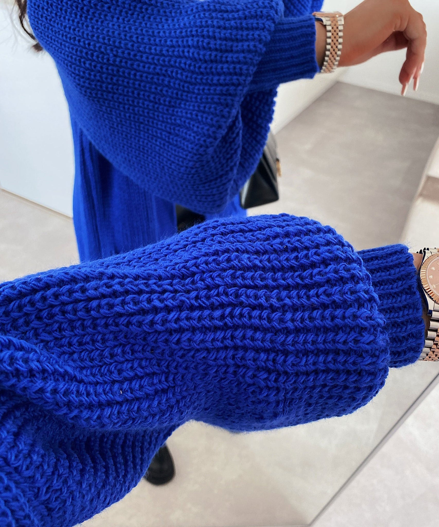 Cardigan Leilani Kurz Royalblau