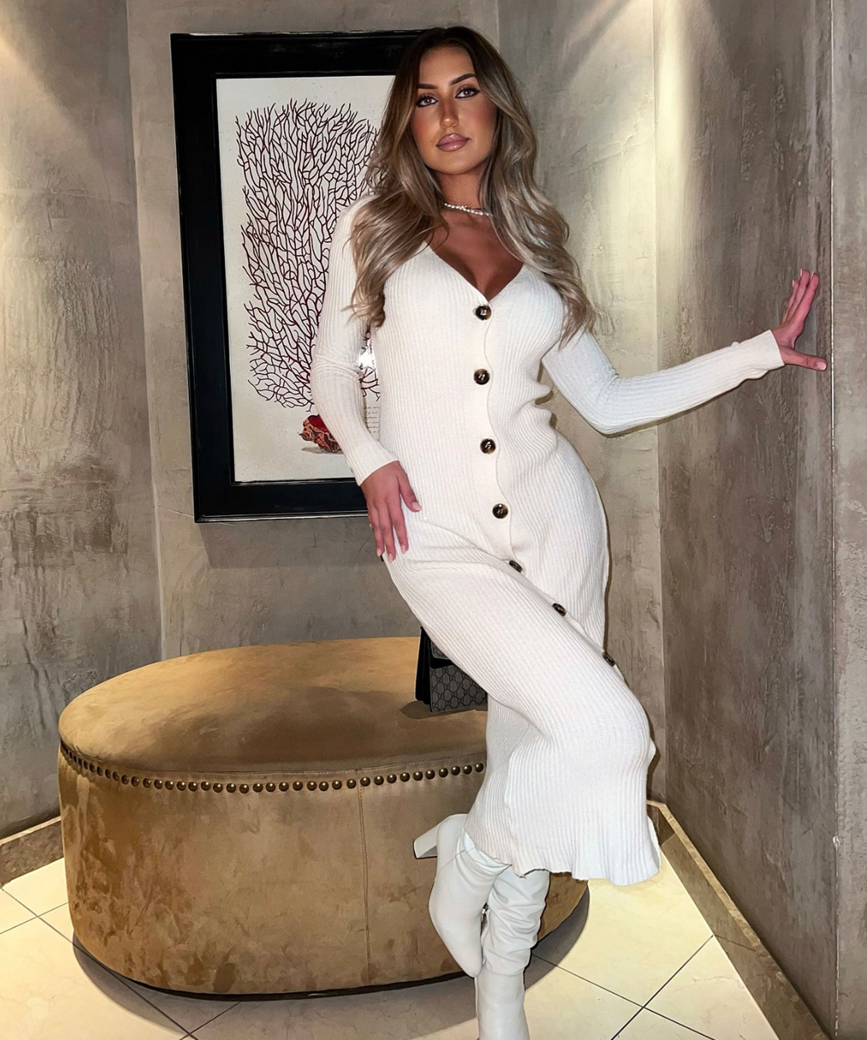 Strickkleid Lina Beige