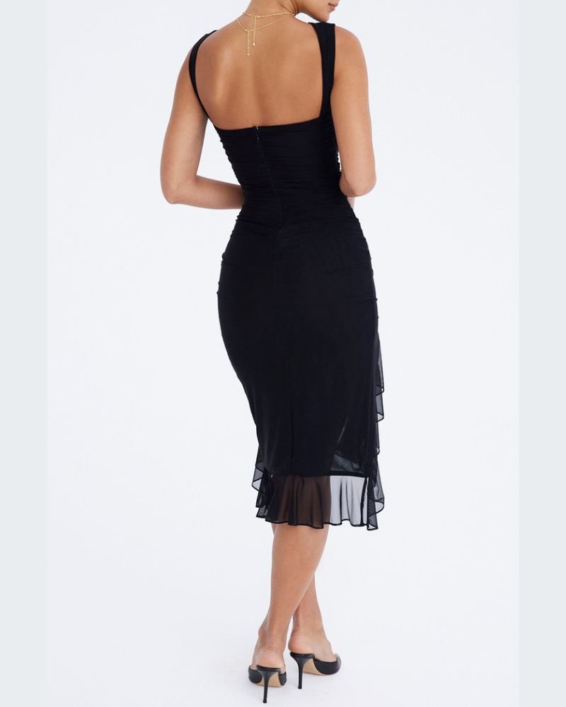RuffleChic™ - Die ultimative Midi-Eleganz (50% RABATT)