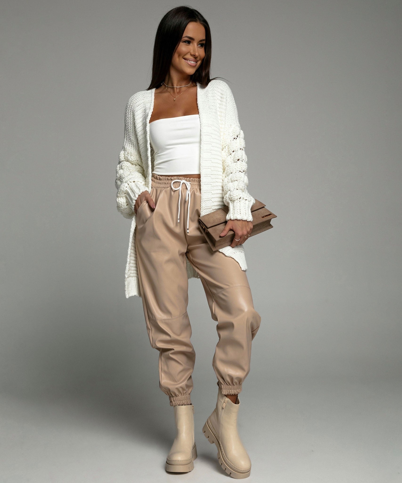 Strickjacke Cloudy weiß