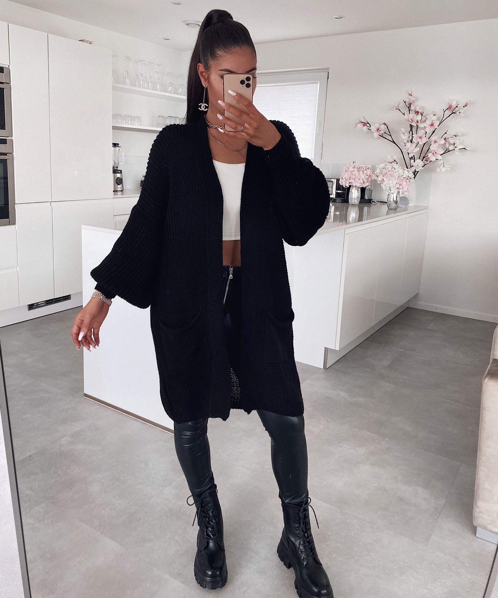 Cardigan Leilani Kurz Schwarz