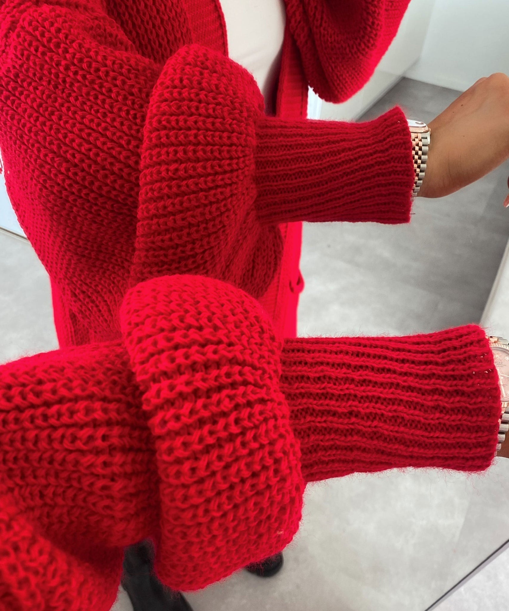 Cardigan Leilani Lang Rot