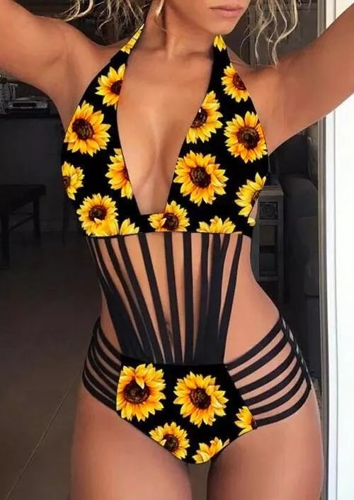 Sunderia - Einzigartiger Badeanzug mit Riemendesign