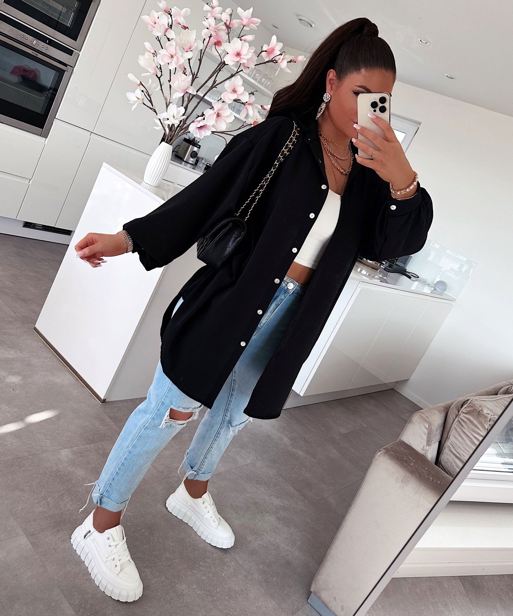 Bluse Luciana Schwarz