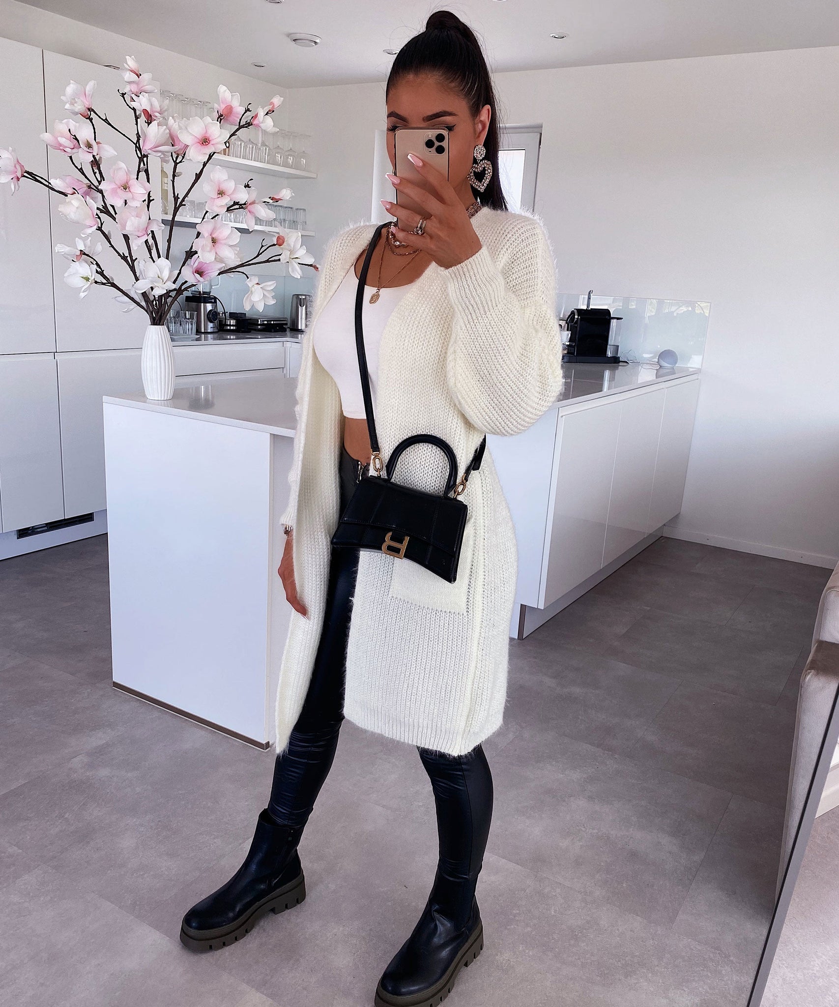 Cardigan Mar Cremeweiß