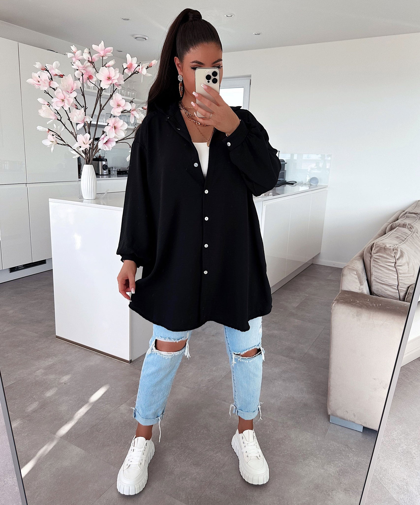 Bluse Luciana Schwarz