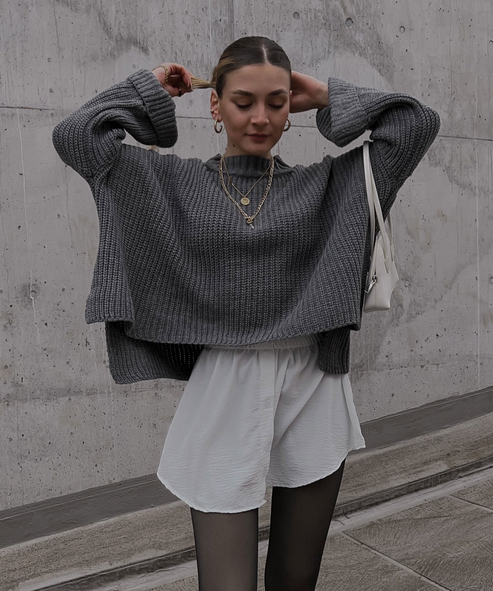 Blusenrock Marta Weiß