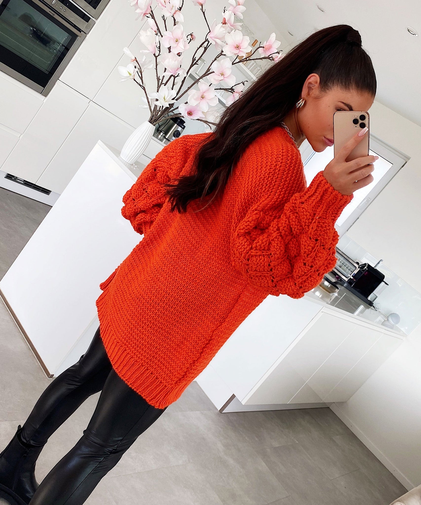 Strickjacke Cloudy Orange
