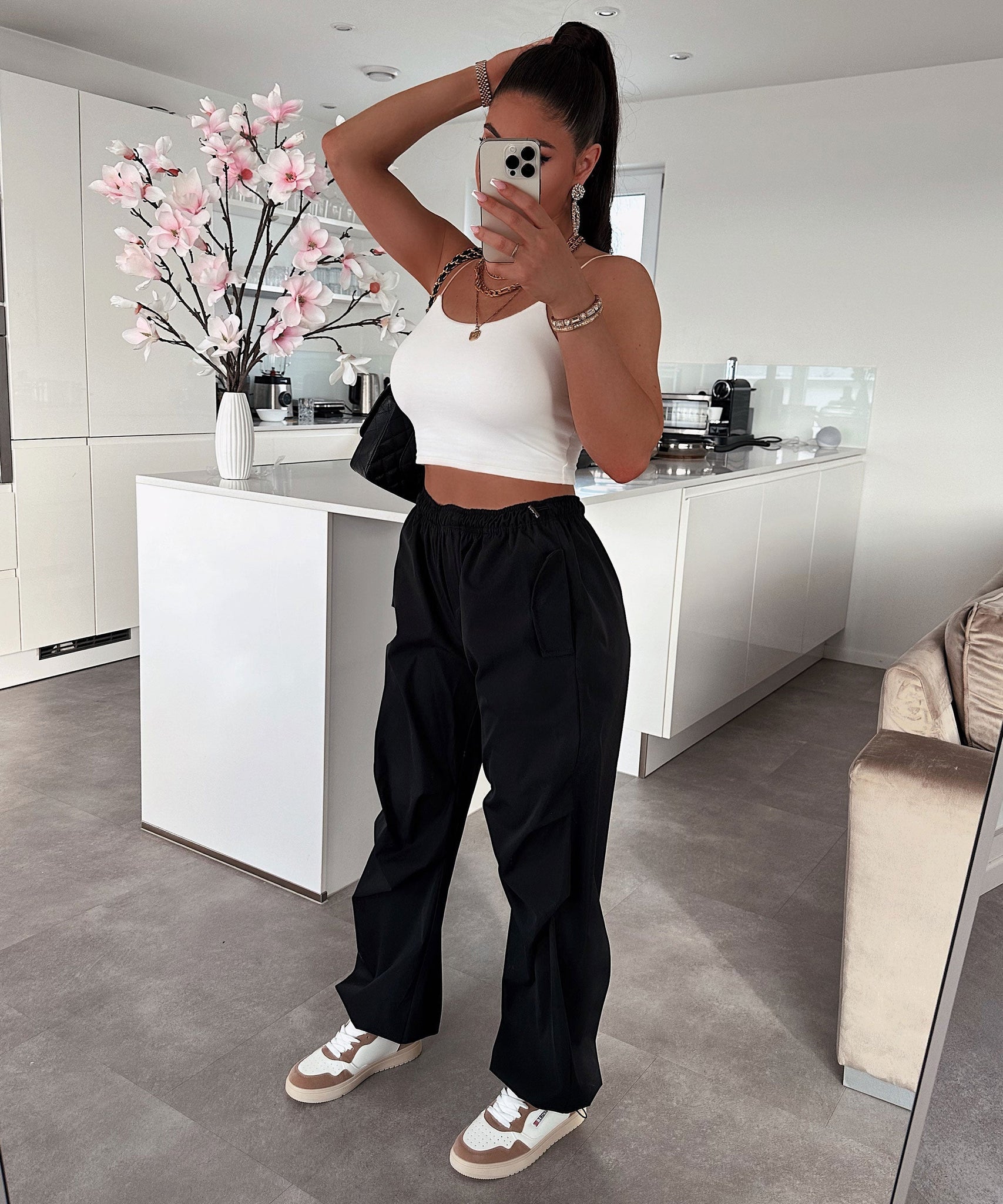 Parachute Hose Mila Schwarz